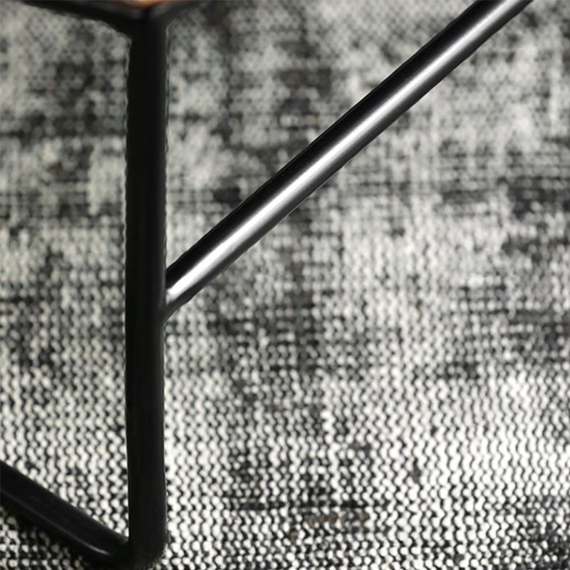 Contemporary Faux Leather Armless with Pillow Pillow Back Parsons Chair