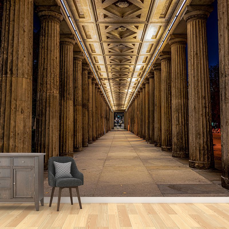 Soft Color Contemporary Mural Wallpaper Gallery Wall Decor for Living Room