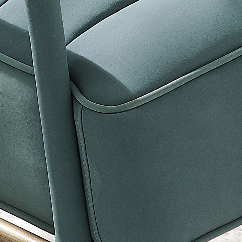 Arms Included Lounge Chair Living Room Chair with Gold Tone Legs