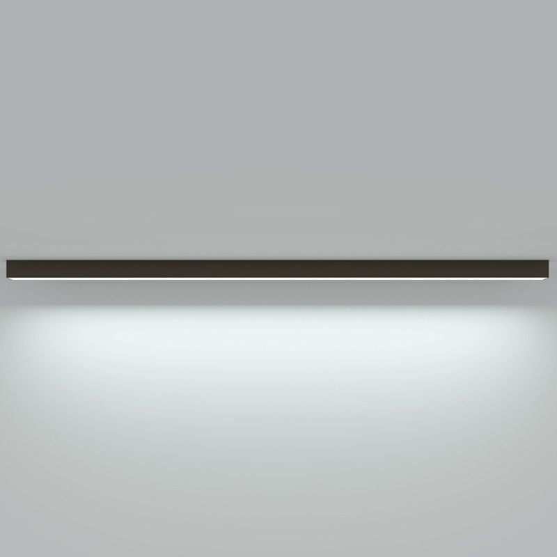 Linear Flush Mount Lighting Simplicity Metal Black Finish Flush Mount LED Light for Bedroom