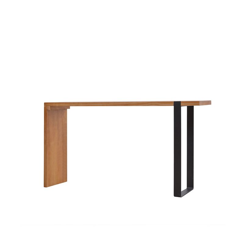 Industrial Style 1/2 Pieces Bar Table Set Rectangle Bar Table with Wooden Stools