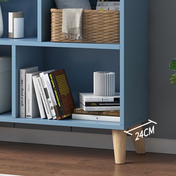 Modern Engineered Wood Bookcase Cube Bookshelf for Any Room, 42.1" H X 9.4" W