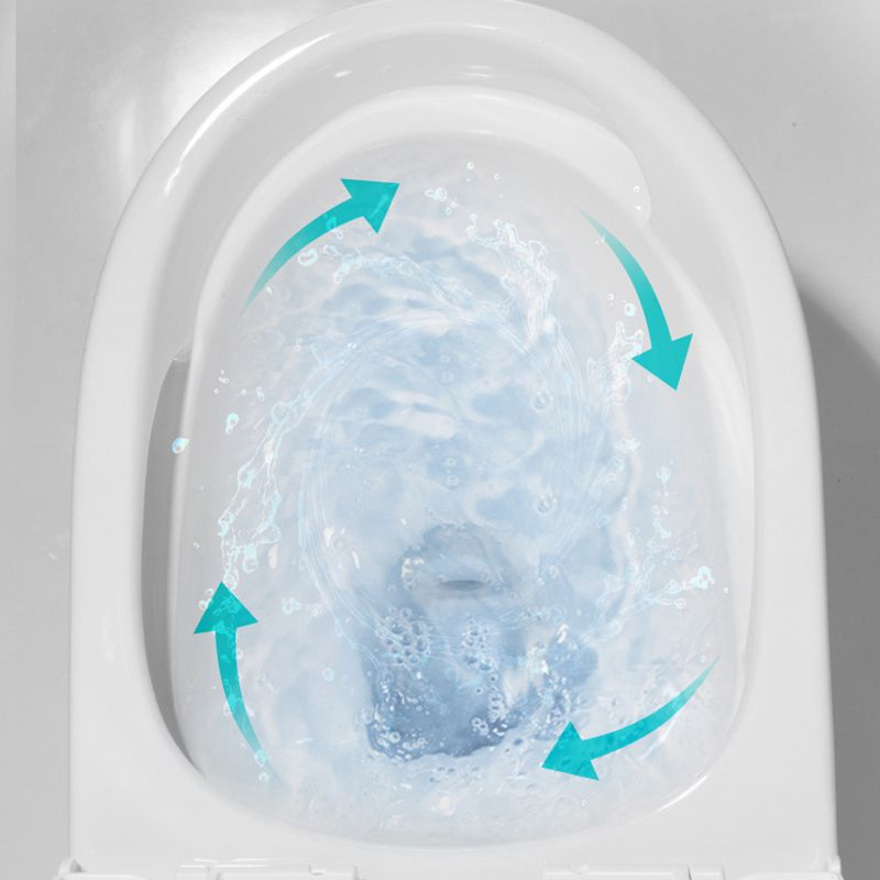 Modern One Piece Flush Toilet Floor Mounted White Toilet Bowl for Bathroom