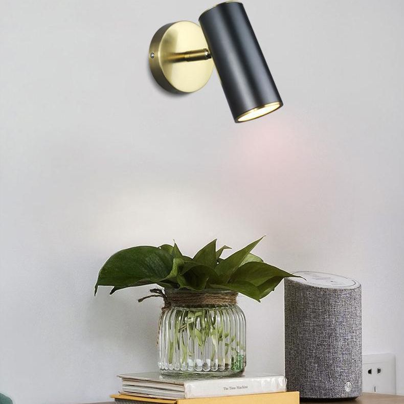 Halbzylinder 1-Licht-Lesen Wandleuchte moderne Metallwandmontageleuchte Metallmontage