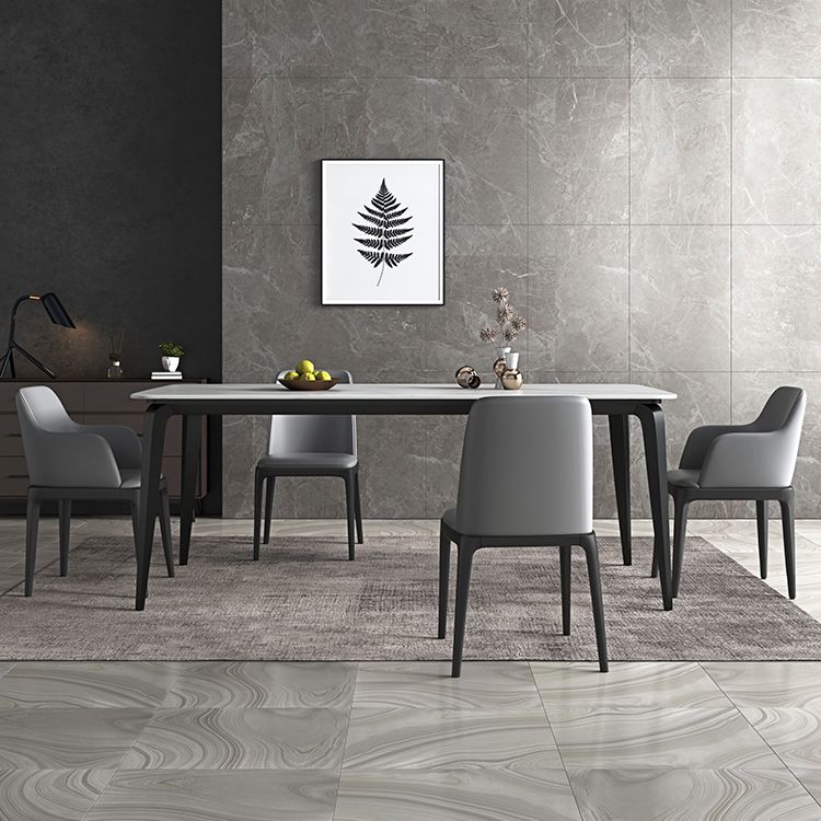 Sintered Stone Top Table for Restaurant Industrial Dining Table with 4 Legs