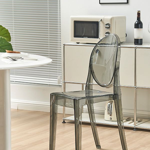 Contemporary Dining Room Plastic King Louis Back Dining Chair
