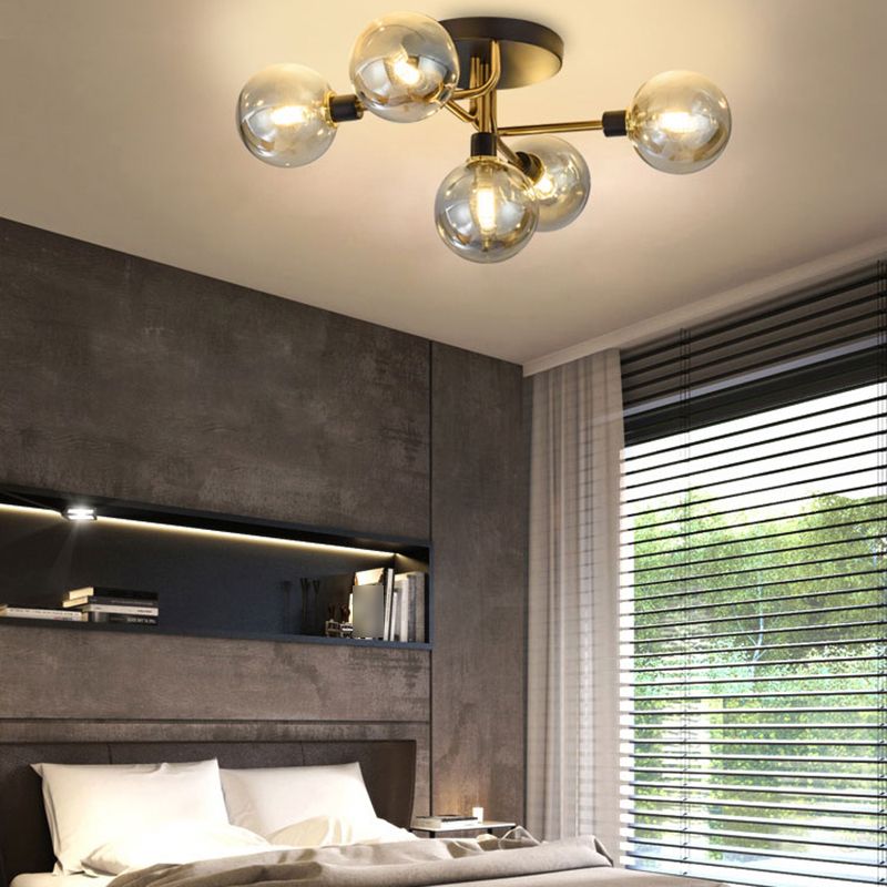 Luz de techo al ras del vidrio de forma redonda Lucina moderna de montaje de altura de luces múltiples