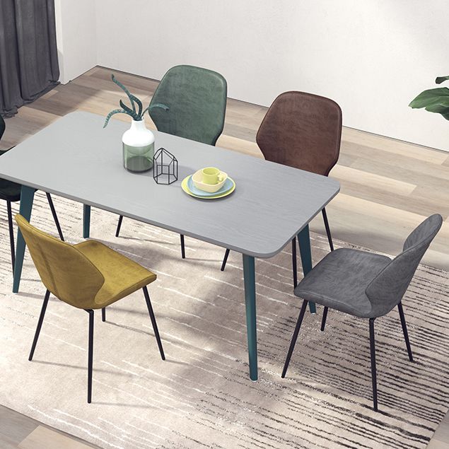 Glam Style Dining Chair PU Leather Dining Room Chair for Indoor