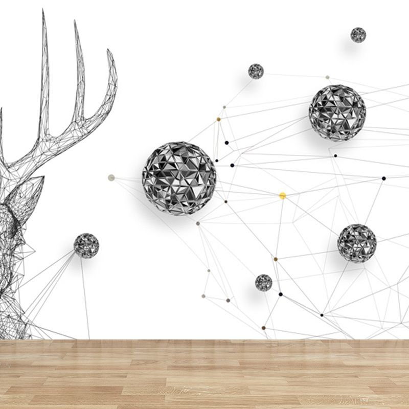 Home Decor Reindeer Mural Decal Customized Contemporary Wall Covering for Kitchen