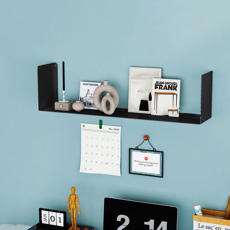 Urban Wall Unit Metal Bookshelf Closed Back Shelf for Living Room