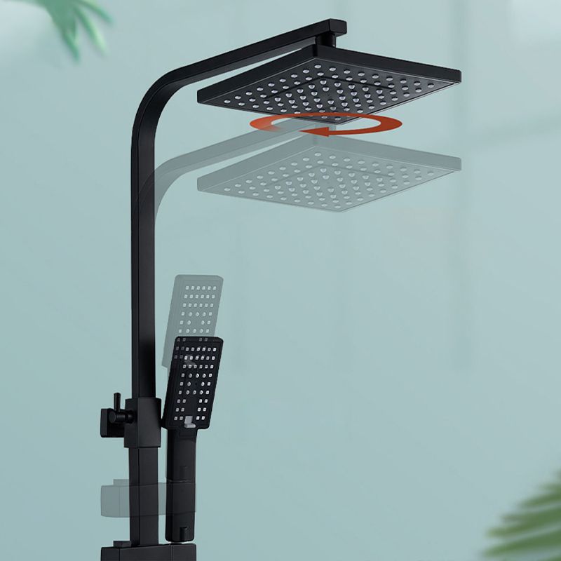 Black Shower Set Full Constant Temperature Copper Bathroom Lift Bath Booster Shower Head