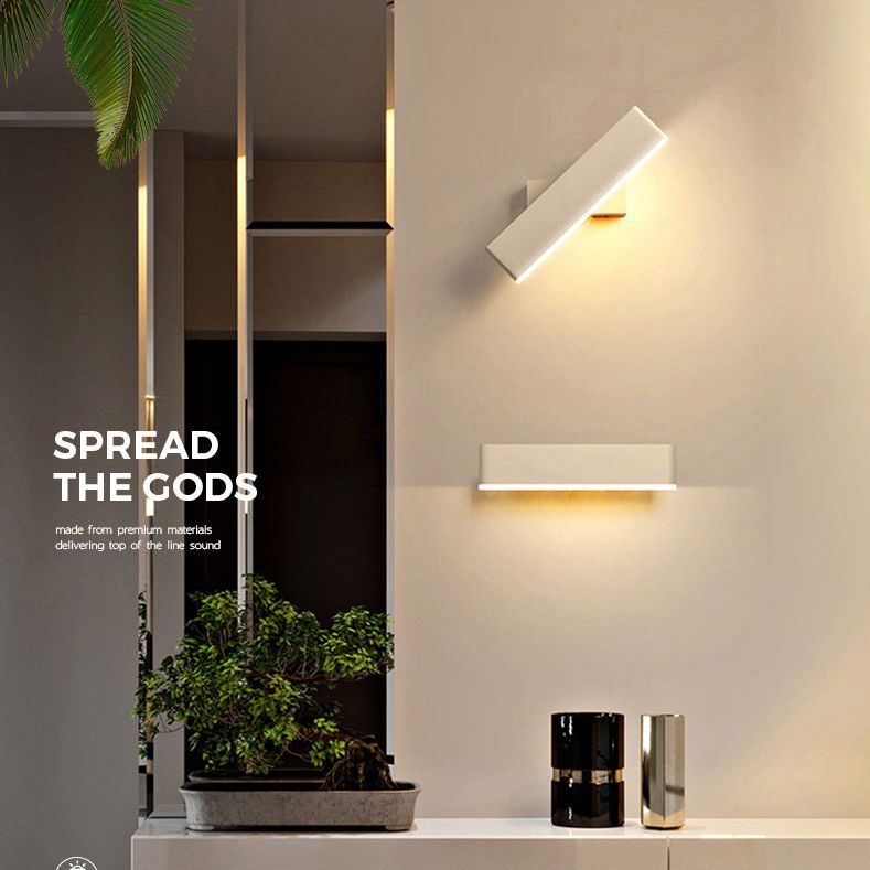 Luz de lectura rectangular de la pared acrílica de metal LED para la luz de la pared de lectura rectangular para la cama