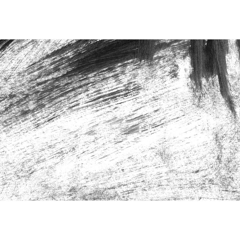 Black Brush Mural Wallpaper for Decoration Contemporary Living Room Wall Covering