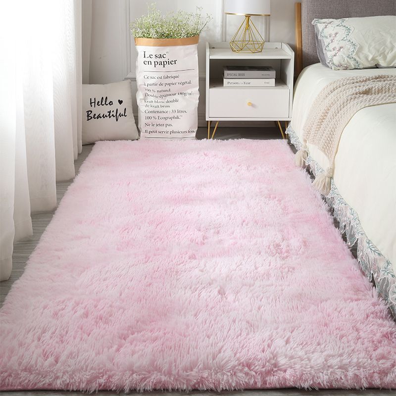 Casual Tie Dye Shag Rug Polyester Area Rug Stain Resistant Indoor Carpet for Home Decoration