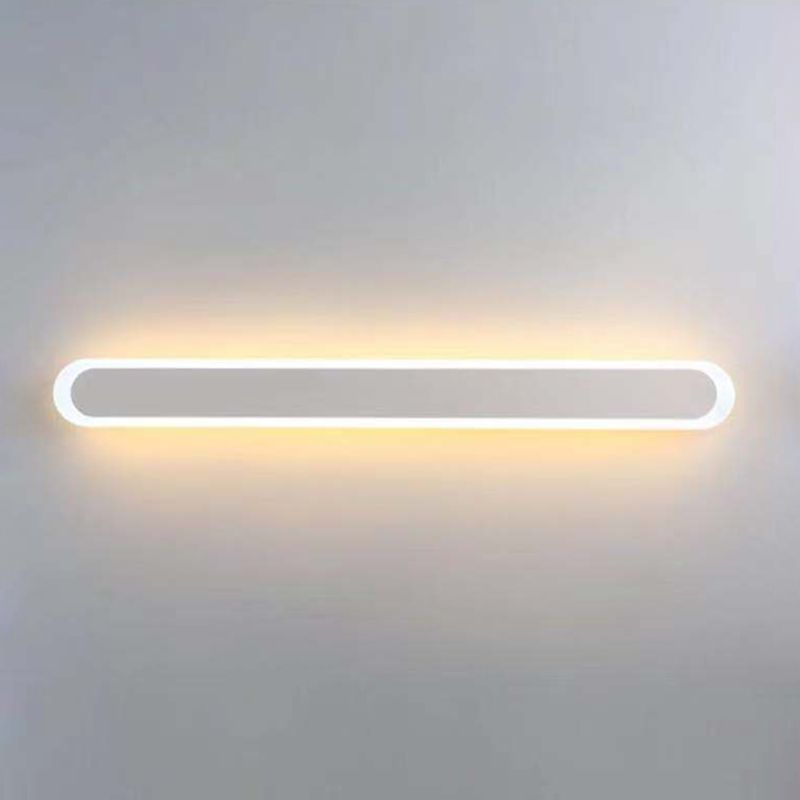 Modern Style Linear Shape Wall Sconce Metal 1 Light Sconce Lighting for Bedroom