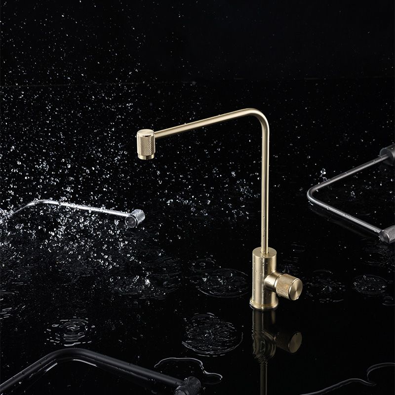 Contemporary Kitchen Bar Faucet Lead Free Swivel Spout High Arch Faucet