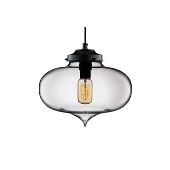 Tränenhänge hängen hungeres helles zeitgenössisches Glas 1 hellrot/braun/blau hängende Deckenleuchte