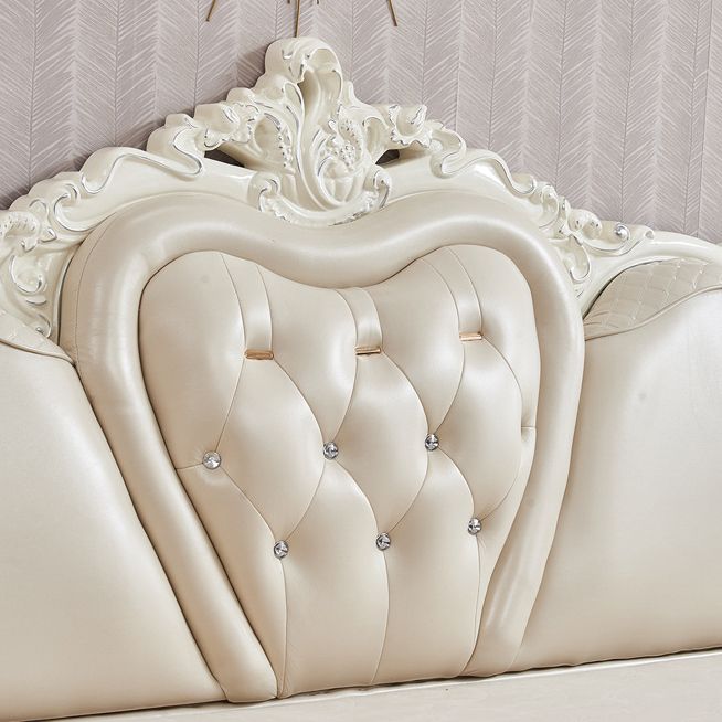 78" Wide French Country Sectional Sofa Leather Sleeper Sectional