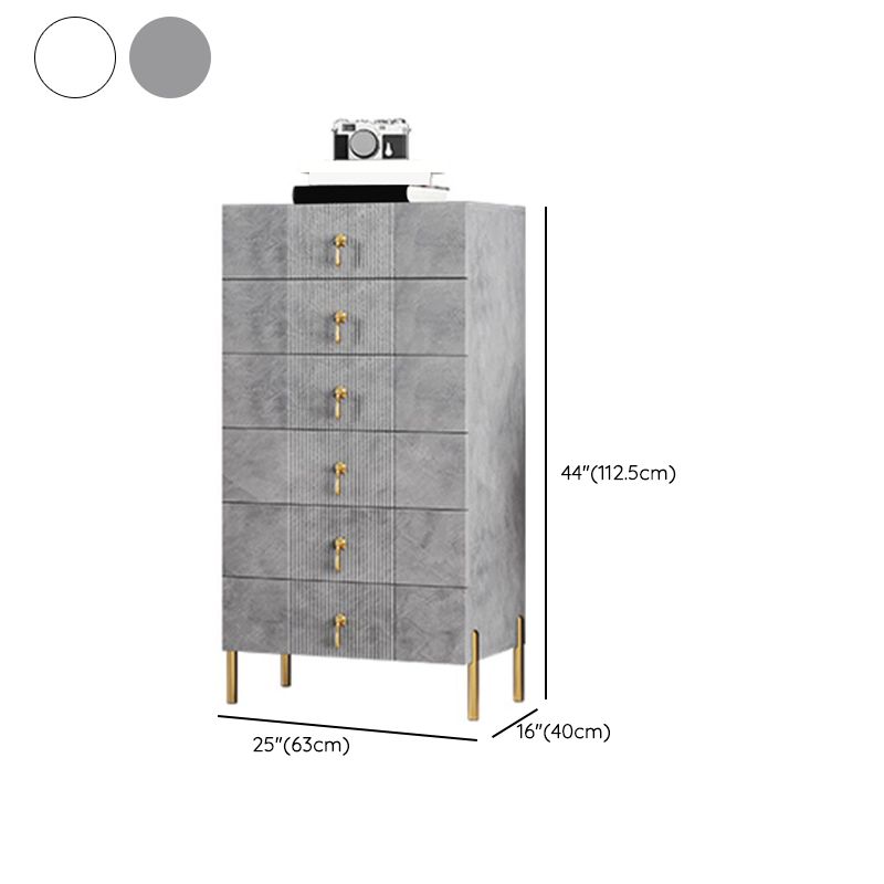 Contemporary Glam Double Dresser Wood Storage Chest Dresser for Home Office