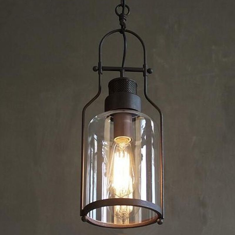 Accesorio de iluminación de pared sombreada cafetera de vidrio de estilo industrial Luz de pared