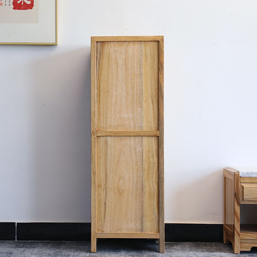 Contemporary Solid Wood Accent Chest Standard Ring Pulls Accent Cabinet