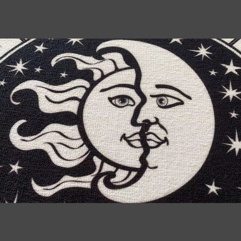 Marble Print Indoor Rug Abstract Carpet Polyester Washable Rug for Living Room