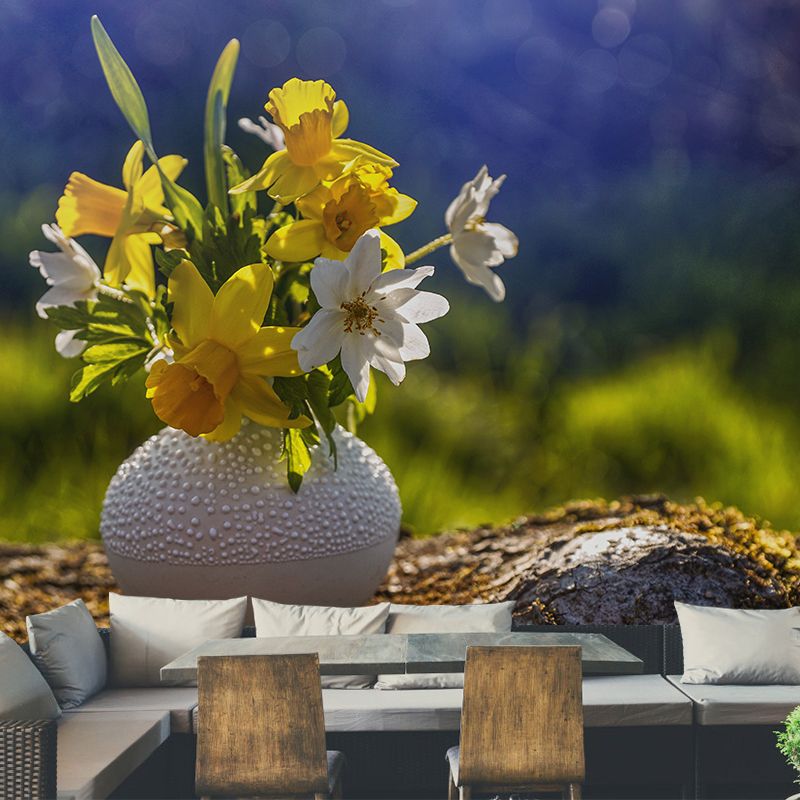 Minimalism Style Mural Wallpaper Flower Modern Wall Covering for Bedroom