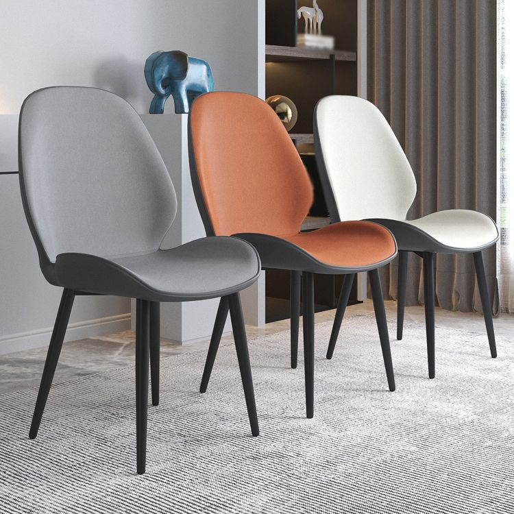 Contemporary Indoor-Outdoor Metal Chair Home Wingback Armless Side Chair