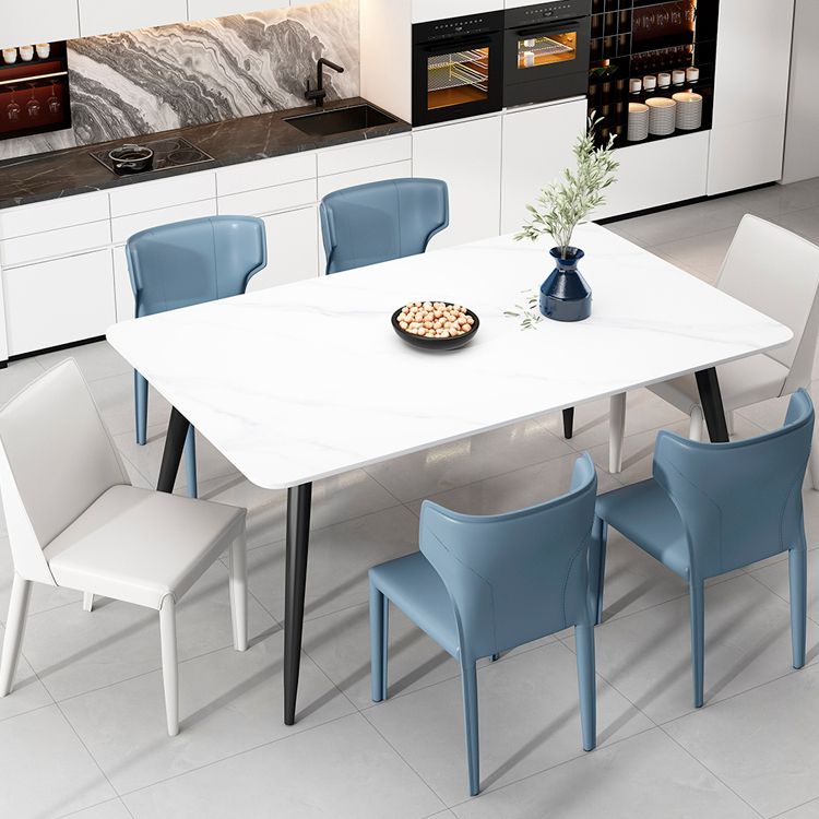 Modern Indoor Dining Room Chair Wingback Upholstered Side Chair