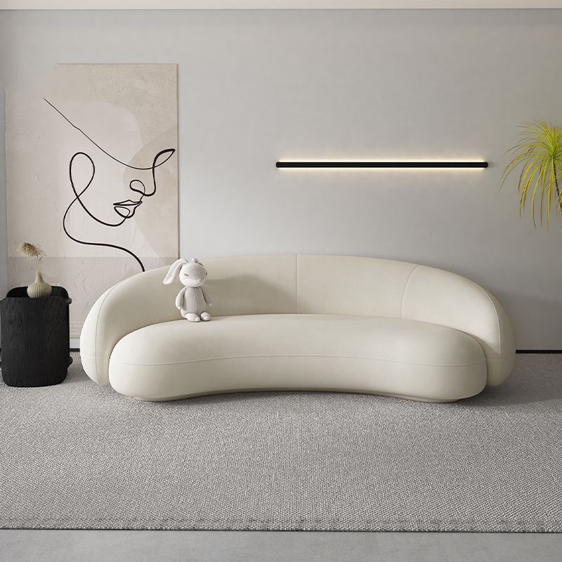Contemporary 23.62 " H Velvet Slope Arm Sofa for Living Room