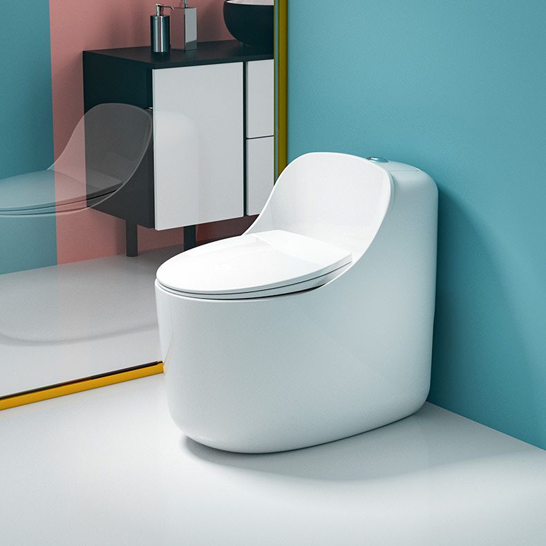 Modern White Siphon Jet Urine Toilet Wall Hung Toilet Bowl with Toilet Seat