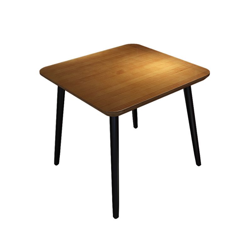 Solid Wood Dining Table for Restaurant Industrial Table with 4 Legs