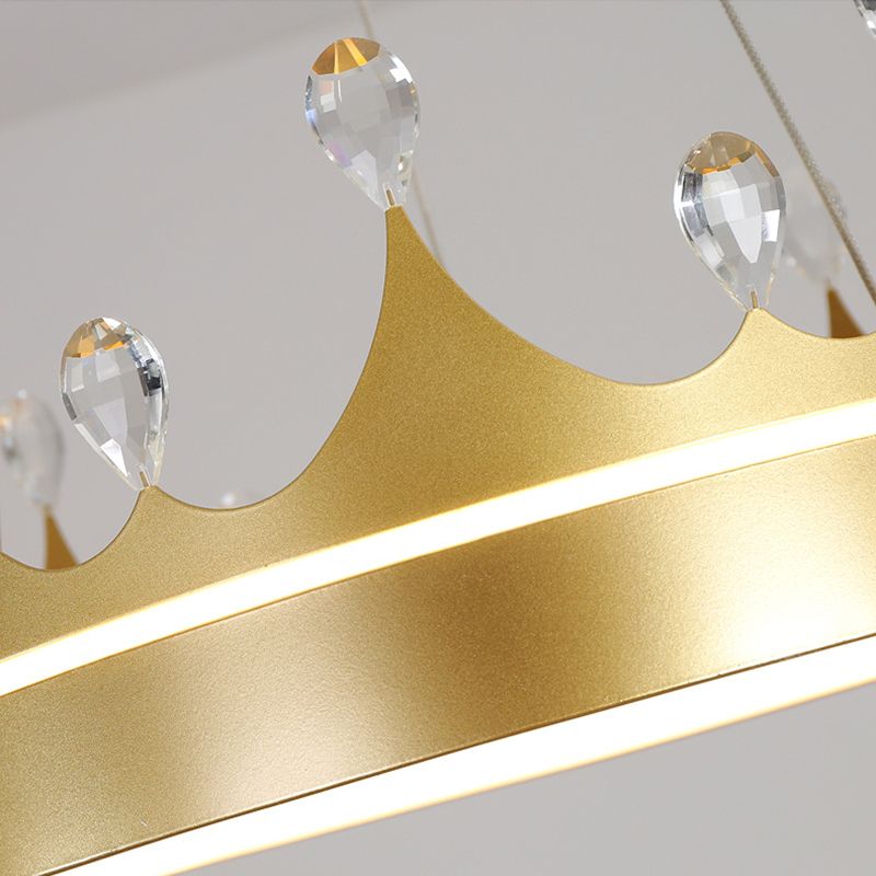 Kronenformhängelampe moderne LED -Anhängerlampe für Schlafzimmer