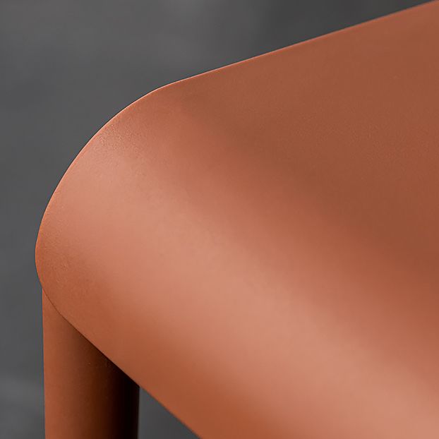 Chaise de salle à manger en plastique de Style nordique, chaise latérale à dossier à lattes pour usage domestique