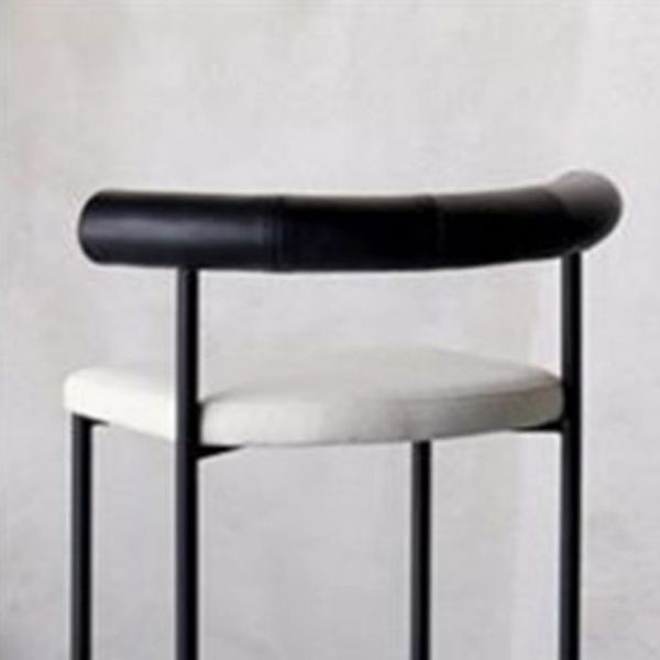 Industrial Style Stool Upholstered Bar Stools with Metal Base