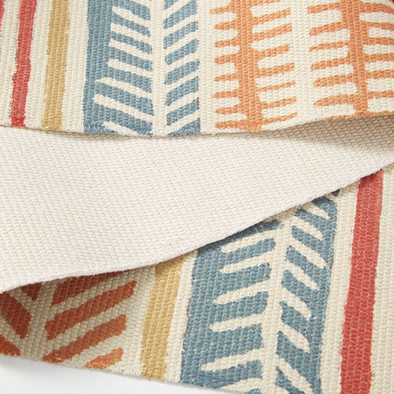 Eclectische geometrische print Tapijt tapijt multi -gekleurde jute binnen tapijt gemakkelijke verzorgingspetvriendelijke gebied tapijt met rand voor slaapkamer