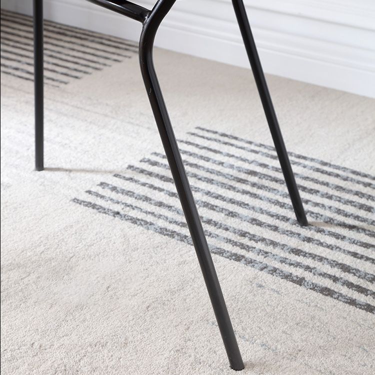 Silla de comedor de madera moderna, sillas de comedor sin brazos de metal para uso doméstico