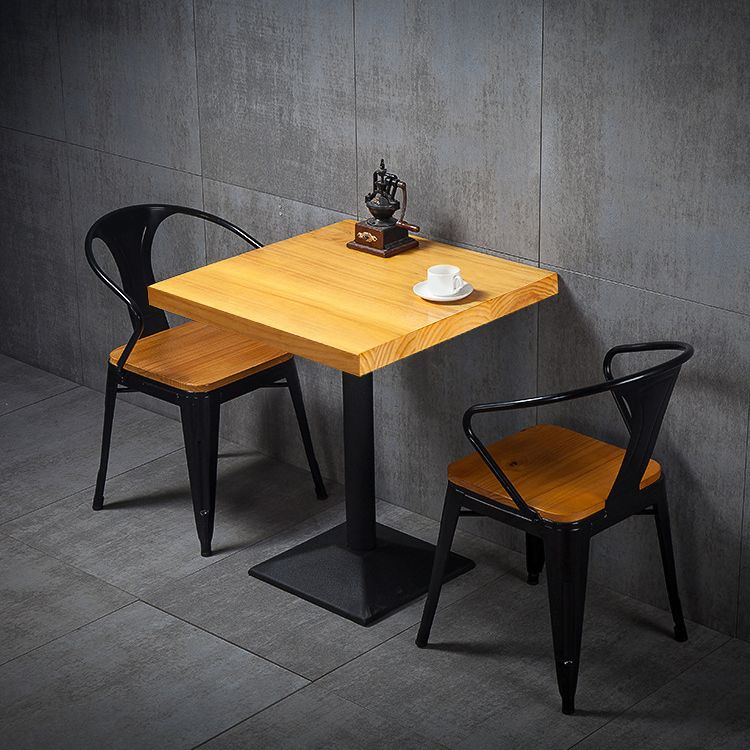 Industrial Rectangle Table Set 1/2/3 Pieces Dining Set for Restaurant