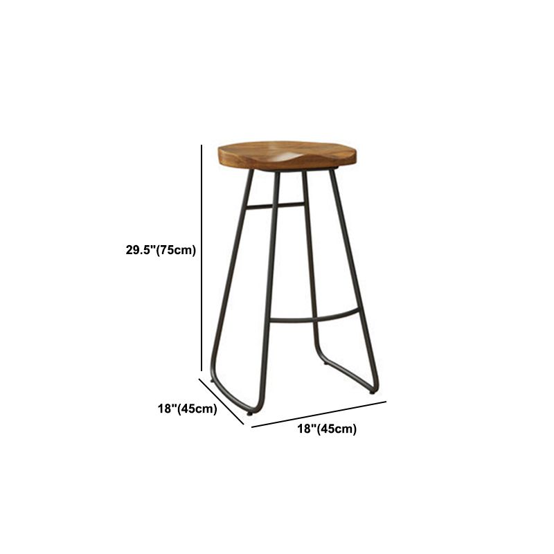 Industrial 1/2/5/6 Pieces Solid Wood Bar Table Set Rectangular Counter Set for Home Use