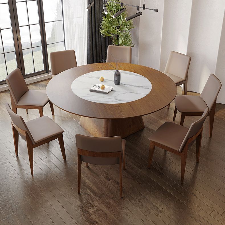 Modern Style Wooden Table Set 1/6/8/9/12 Pieces Dining Set for Kitchen