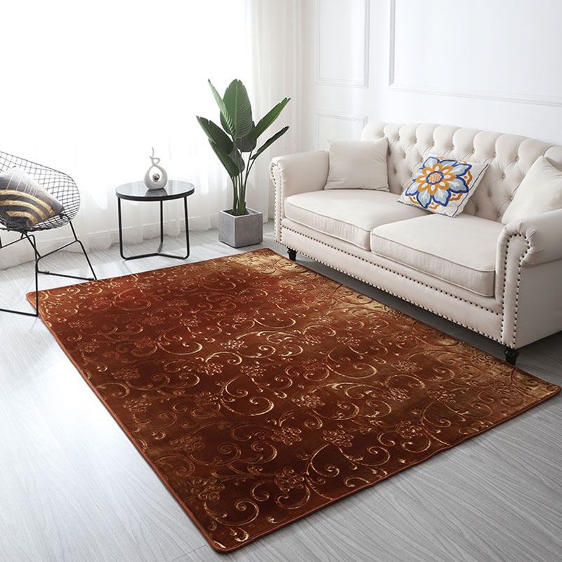 Alfombra de dormitorio informal de la alfombra de la alfombra de la alfombra del área floral de la zona floral multicolor