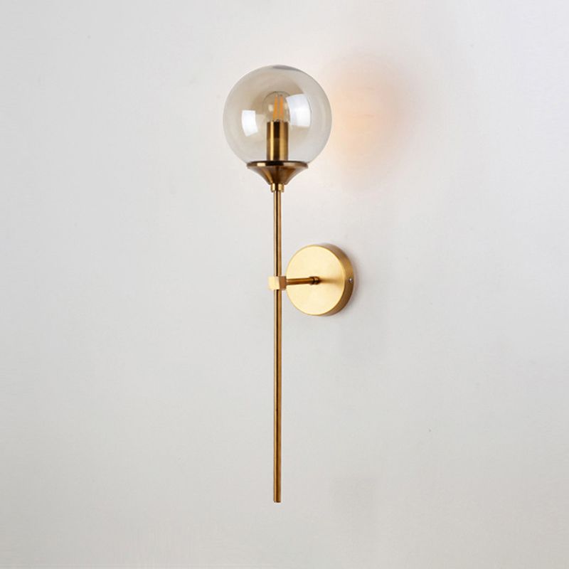 Luci di applique a sfera di vetro MODERNA MODERNA 1 Fissature di illuminazione a parete