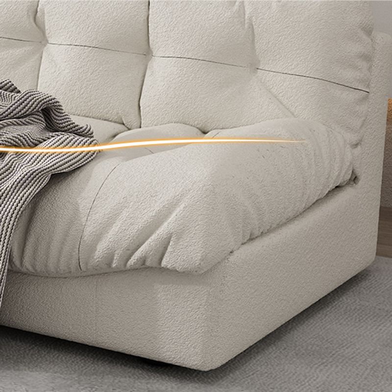 35.43" W x 30.70" H Armless Sofa Contemporary Standard Sofa with Biscuit Back