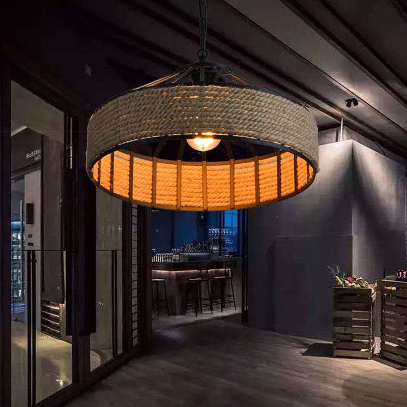 1 Leichte konische hängende Leuchten Industrie -Seildecke für das Restaurant