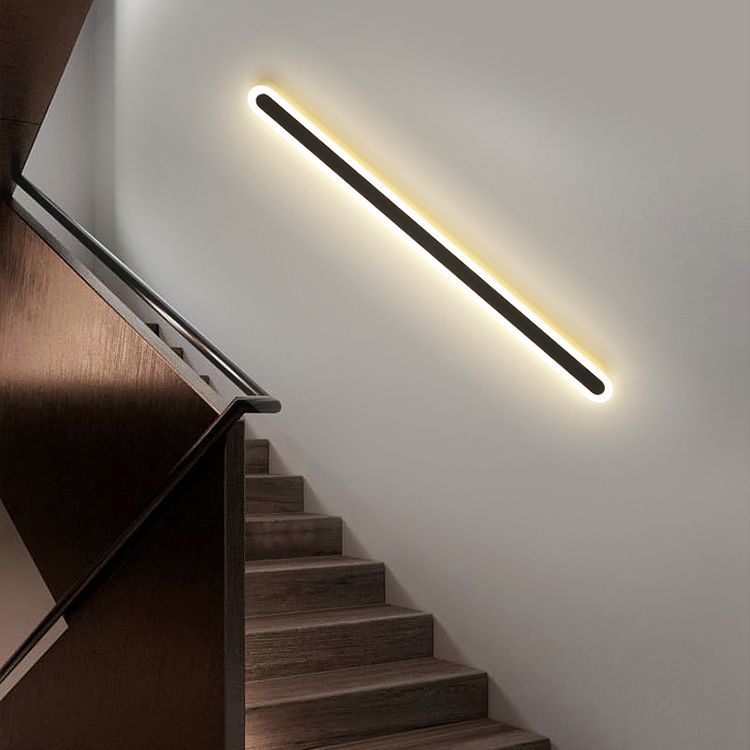 Modern Minimalist Style Linear Sconce Light Fixtures Acrylic Wall Lighting Ideas for Living Room
