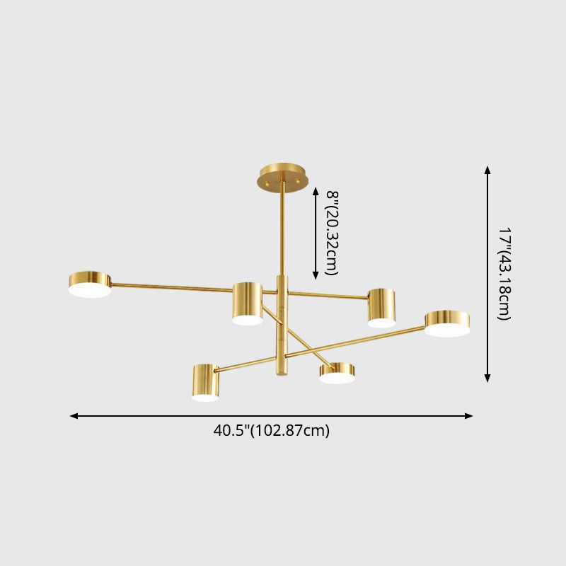 Lampadario a soffitto a soffitto starburst lampada a soffitto sospeso in metallo per soggiorno