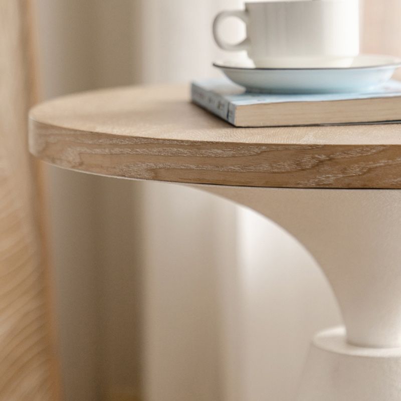 French Country Corner Table Pedestal Round Accent Side Table