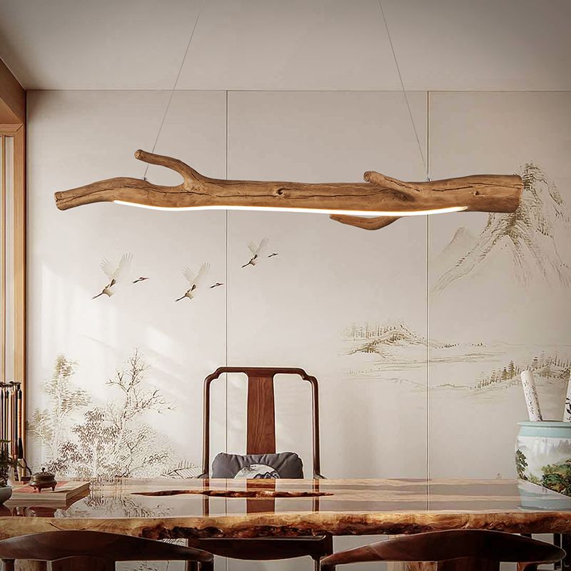 Lustre moderne île japonaise Lumières de lustre en acrylique pour la salle de thé