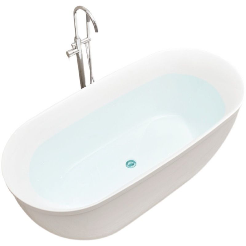 Freestanding Antique Finish Bathtub Soaking Back to Wall Bath Tub