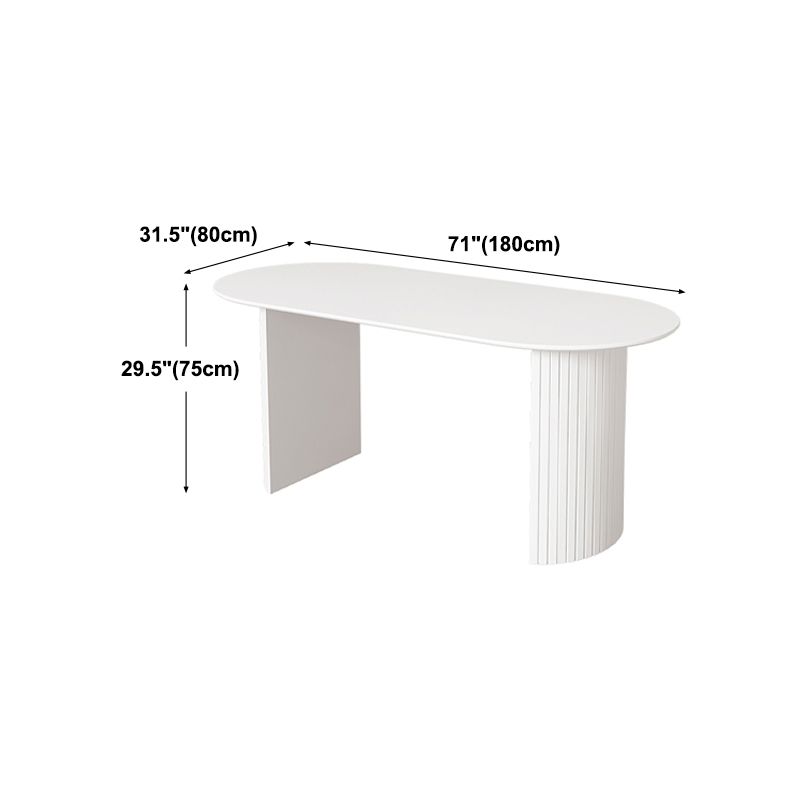 White Dining Table Contemporary Style Dinette Table for Kitchen  Home